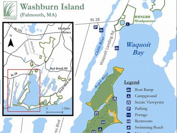 Waquoit Bay Headquarters map